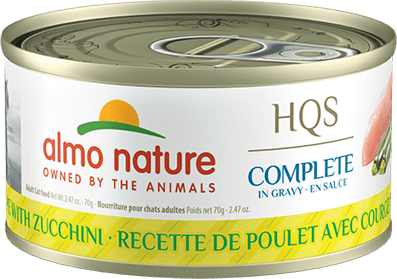 Almo Nature HQS Complete Chicken Recipe With Zucchini In Gravy